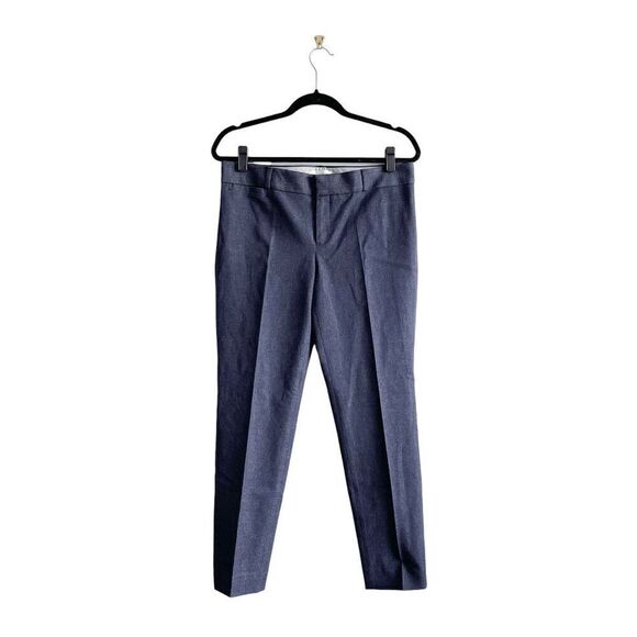 Banana Republic Womens Sloan Fit Trouser Ankle Pants Navy White Size 8 - Picture 2 of 10